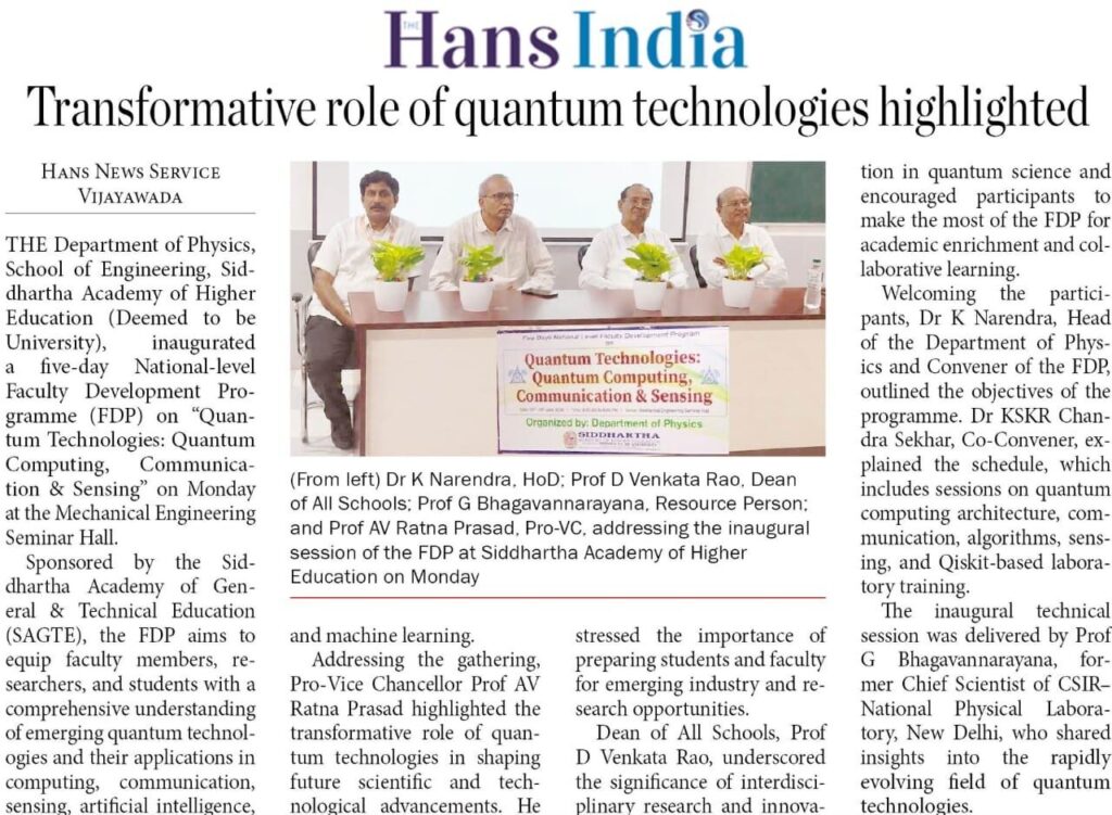Quantum Technologies c